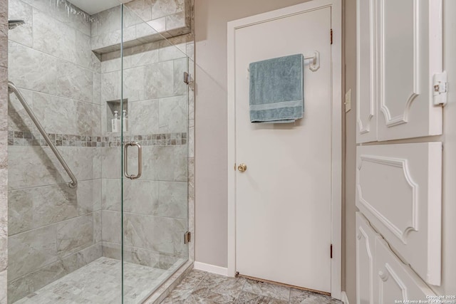 bathroom with walk in shower