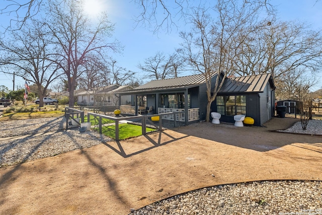 view of rear view of property