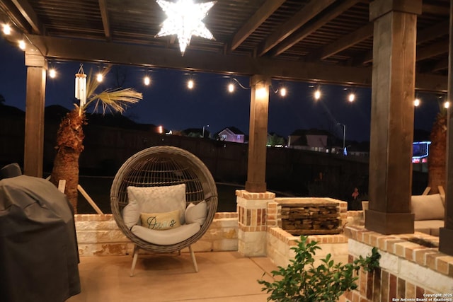 view of patio / terrace featuring grilling area