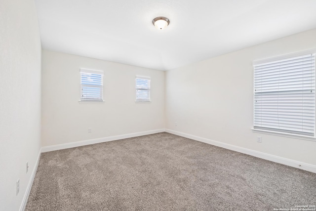 unfurnished room with carpet flooring