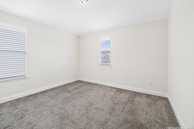 view of carpeted empty room