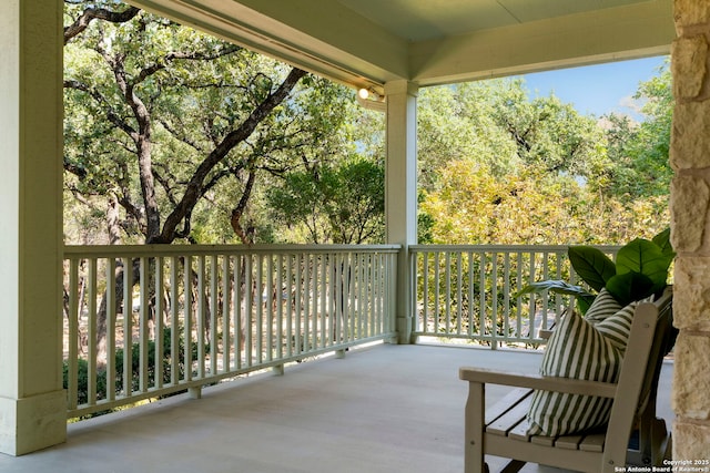 view of balcony