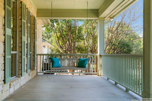 view of balcony