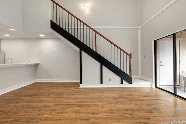 interior space featuring hardwood / wood-style flooring