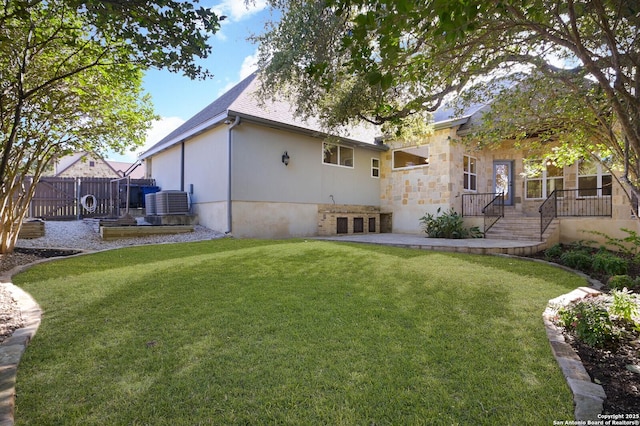 604 Hannahs Run, New Braunfels, TX 78130 - back of house with stone siding