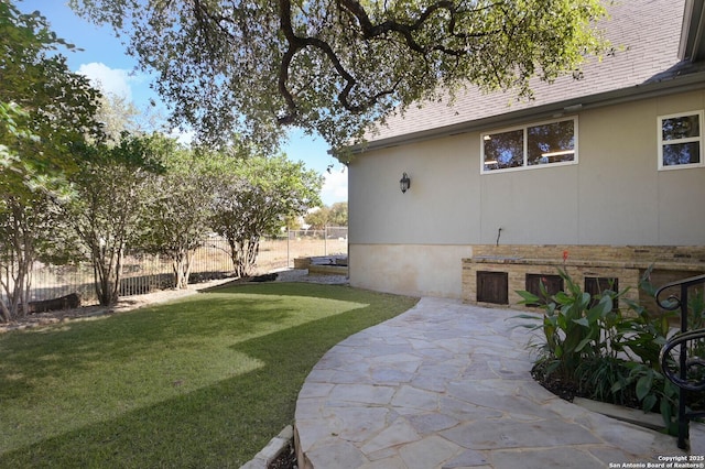604 Hannahs Run, New Braunfels, TX 78130 - view of yard featuring a patio