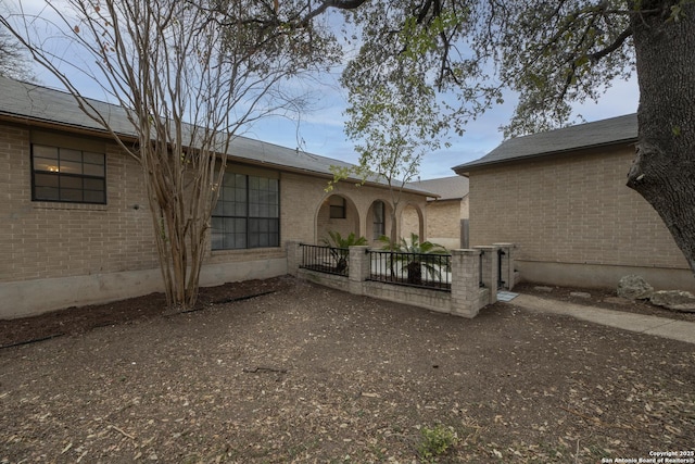 view of front of home