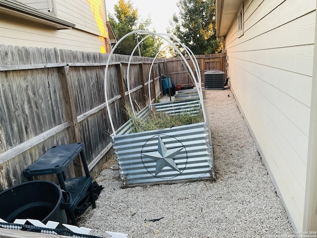 view of patio / terrace featuring central AC