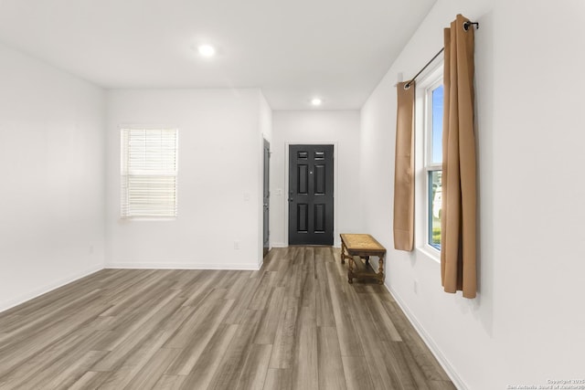 entrance foyer featuring light hardwood / wood-style flooring