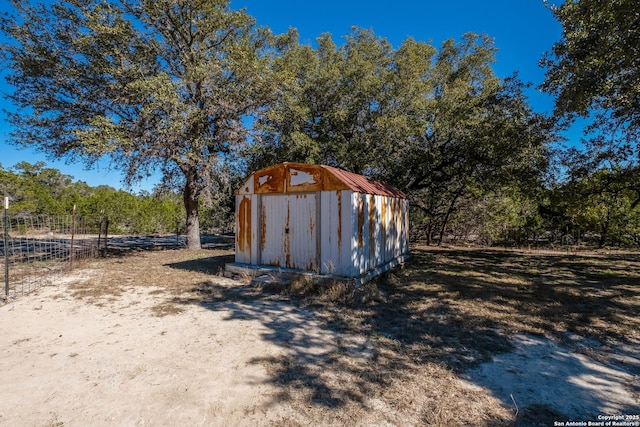 view of outdoor structure