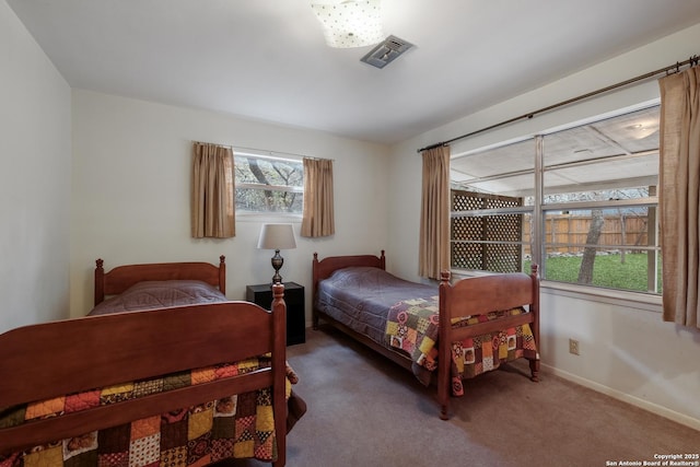 bedroom featuring carpet floors