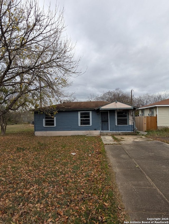 view of ranch-style home