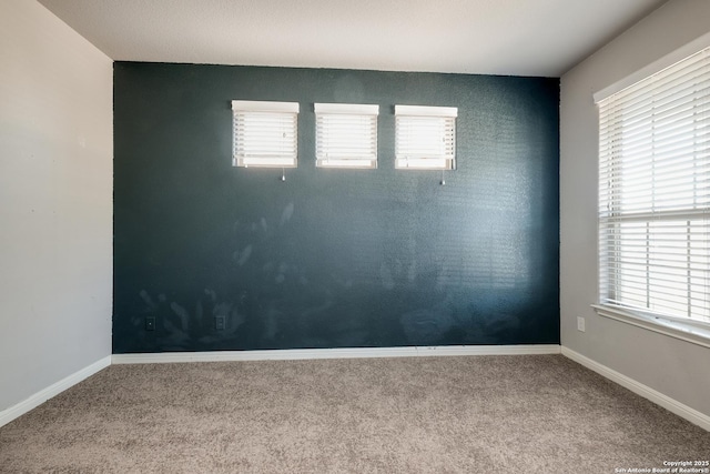 unfurnished room featuring carpet floors