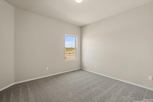 view of carpeted empty room