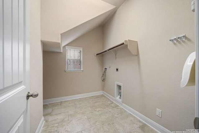 laundry room featuring hookup for an electric dryer and gas dryer hookup