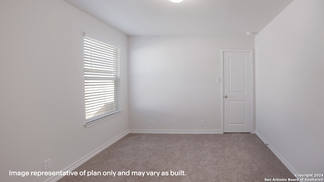 view of carpeted empty room