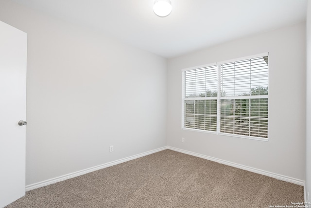 unfurnished room with carpet