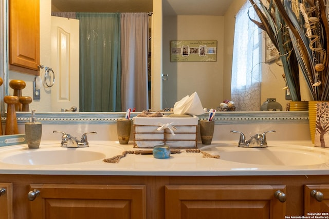 bathroom with vanity