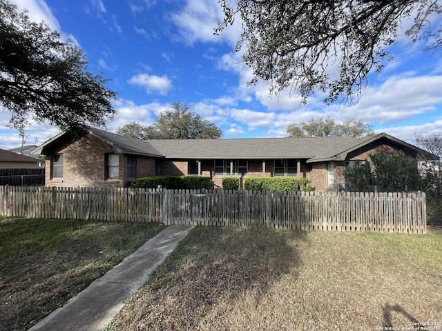 view of ranch-style house