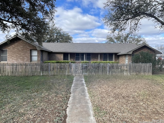 view of ranch-style home