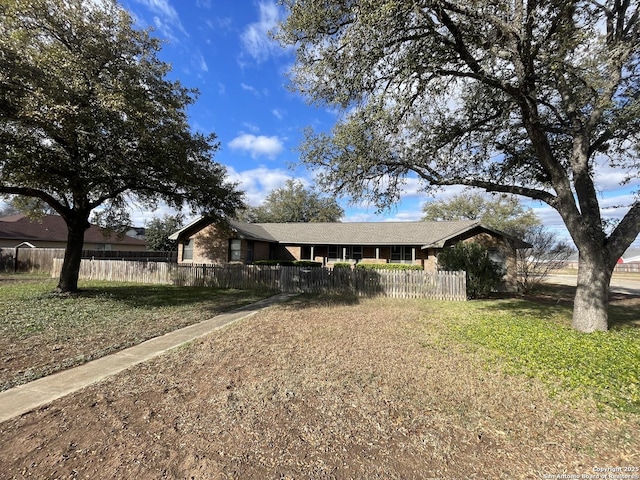 view of ranch-style home