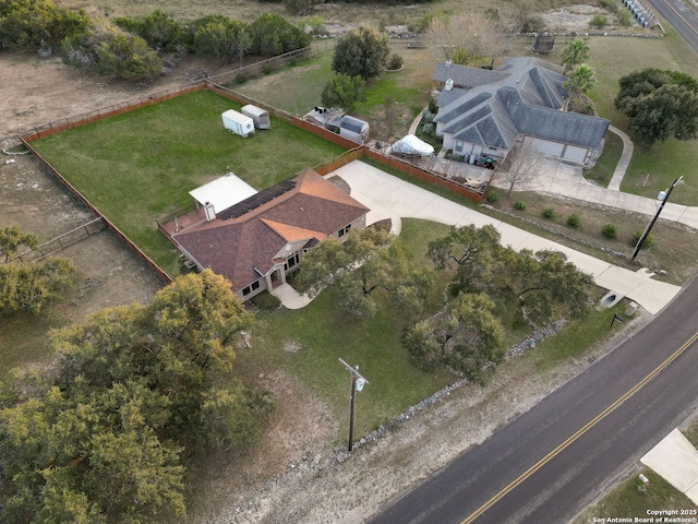 birds eye view of property