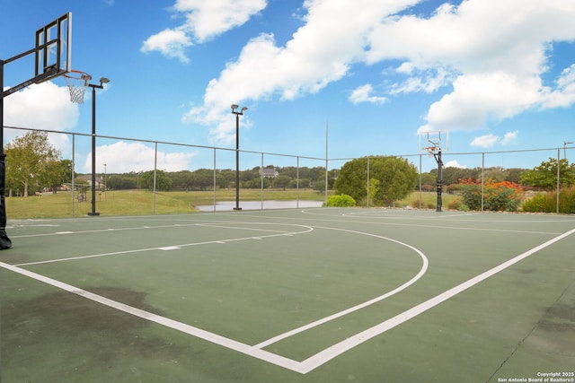 view of sport court