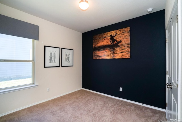 empty room with light carpet