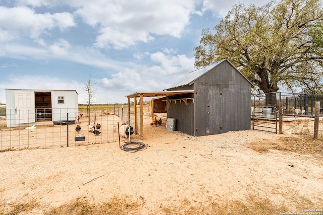 view of outdoor structure