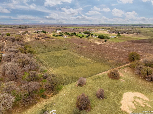 bird's eye view with a rural view