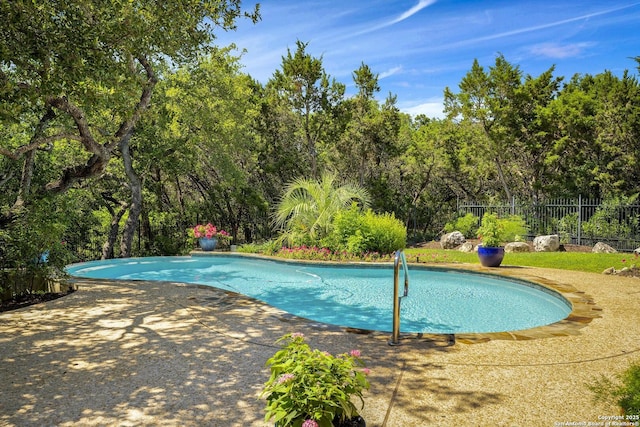 view of pool