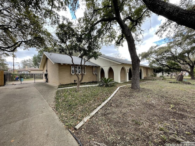 view of ranch-style home