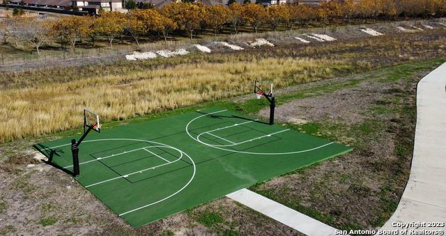 view of basketball court