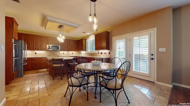 view of dining space