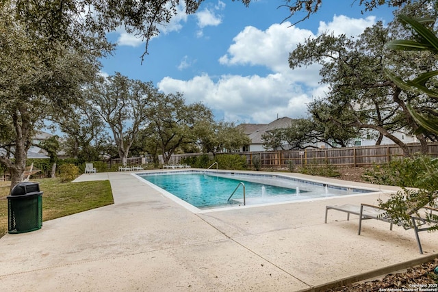 view of pool with a patio area