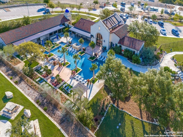 bird's eye view featuring a residential view