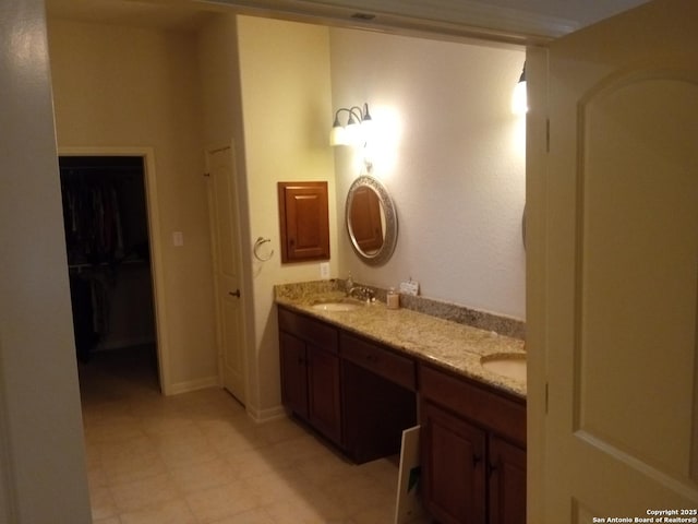 bathroom featuring vanity