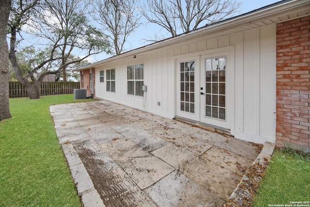 view of patio with french doors