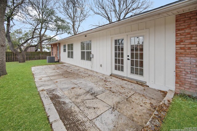 view of patio with french doors