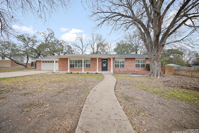 ranch-style house with a garage