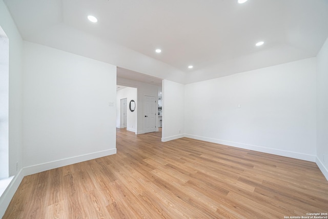 empty room featuring light hardwood / wood-style flooring