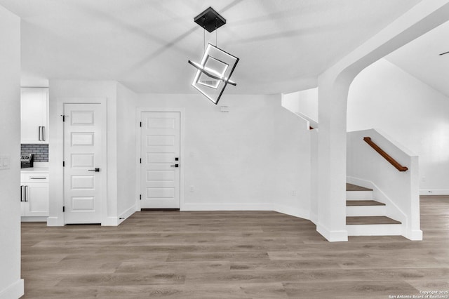 interior space featuring hardwood / wood-style floors