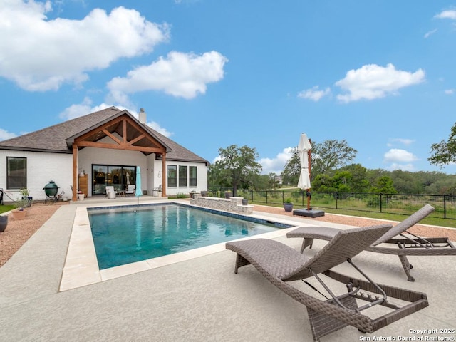 view of pool with a patio