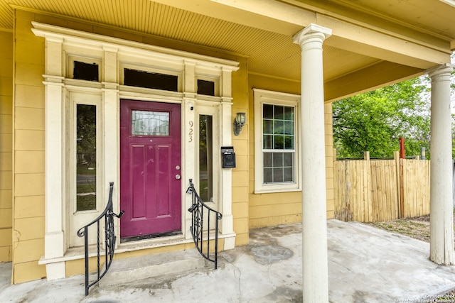 view of property entrance