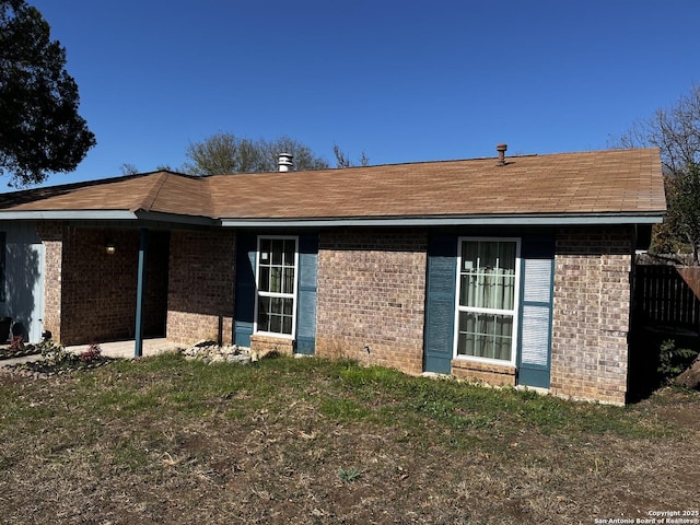 view of rear view of property