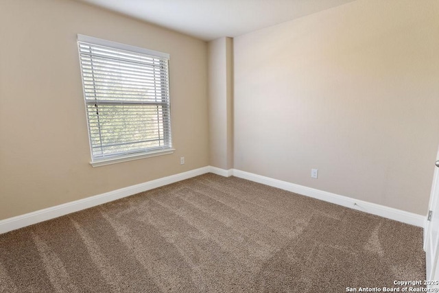 unfurnished room featuring carpet flooring