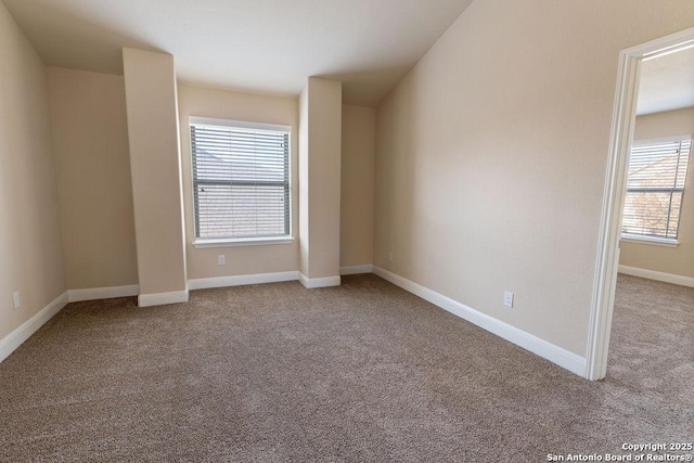 view of carpeted empty room