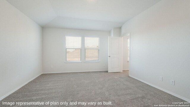3216 Pemberton Rose, San Antonio, TX 78245 - carpeted empty room featuring vaulted ceiling