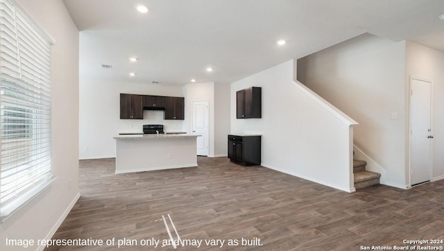 3216 Pemberton Rose, San Antonio, TX 78245 - unfurnished living room with wood-type flooring