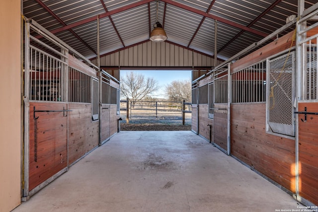 view of stable